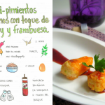 Mini pimientos rellenos con toque de curry y frambuesa