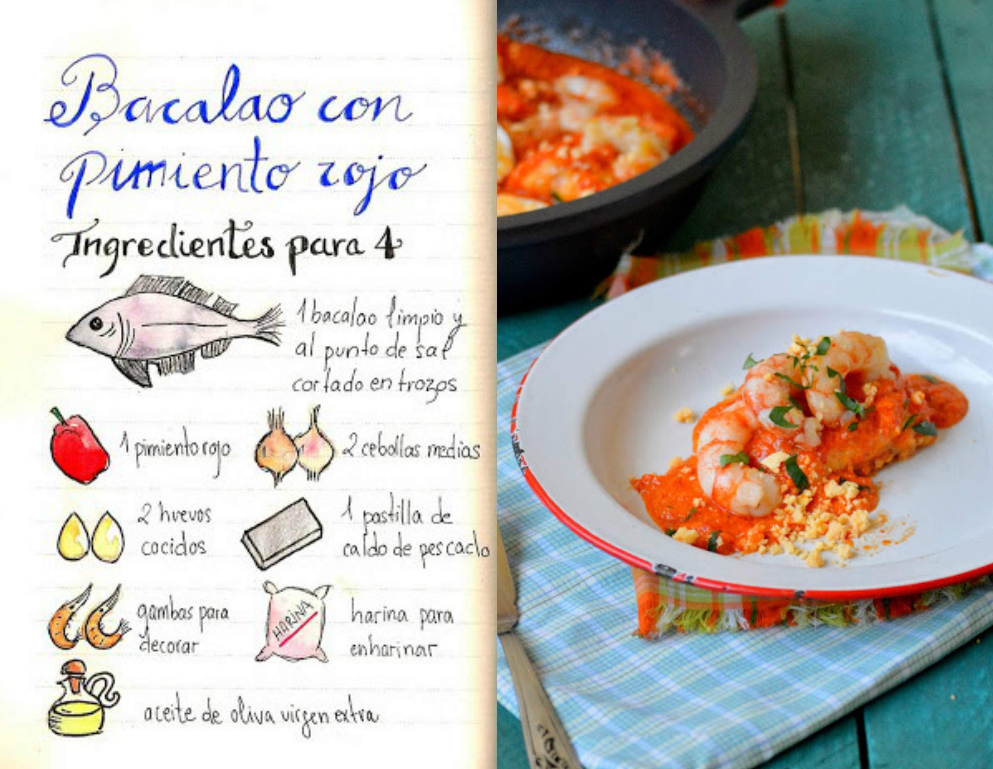 bACALAO CON PIMIENTO ROJO