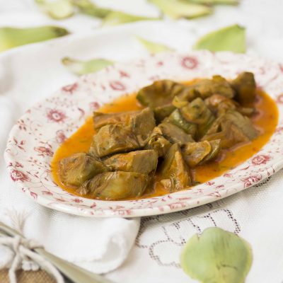 alcachofas en salsa, recetas de ubeda