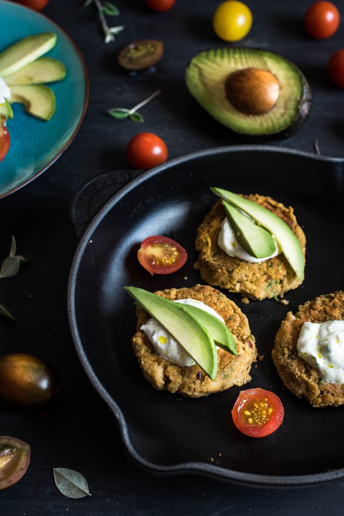 Hamburguesas de Falafel y tzatziki