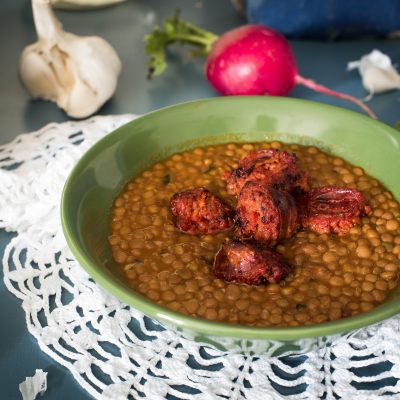 lentejas estofadas con chorizo