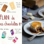 flan de tres chocolates