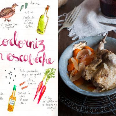 Codornices en escabeche receta tradicional